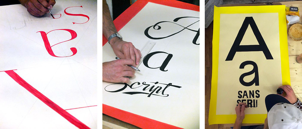 Préparation des affiches pour le workshop Street Talk #1