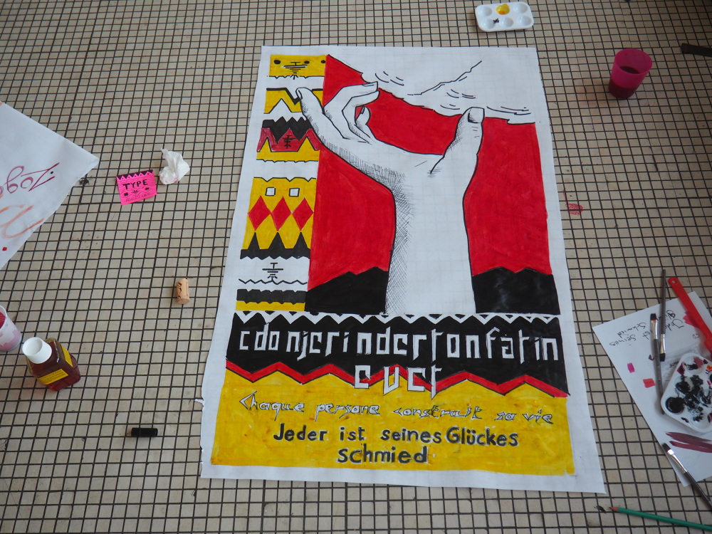 Creation affiches grandes familles typographique - Gennevilliers Street Talk #1