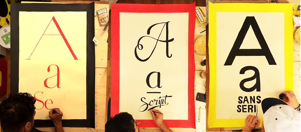 Creation affiches grandes familles typographique - Gennevilliers
