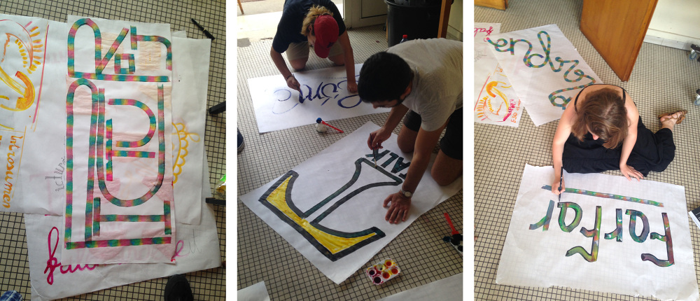 Creation affiches grandes familles typographique - Gennevilliers Street Talk #1