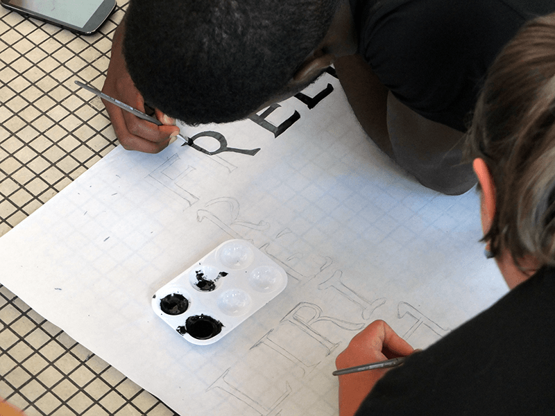 Creation affiches grandes familles typographique - Gennevilliers Street Talk #1
