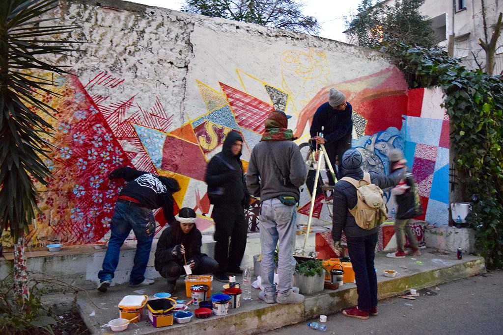 Workshop lettering/affiche/wall - Tirana- ©Romain Jimenez