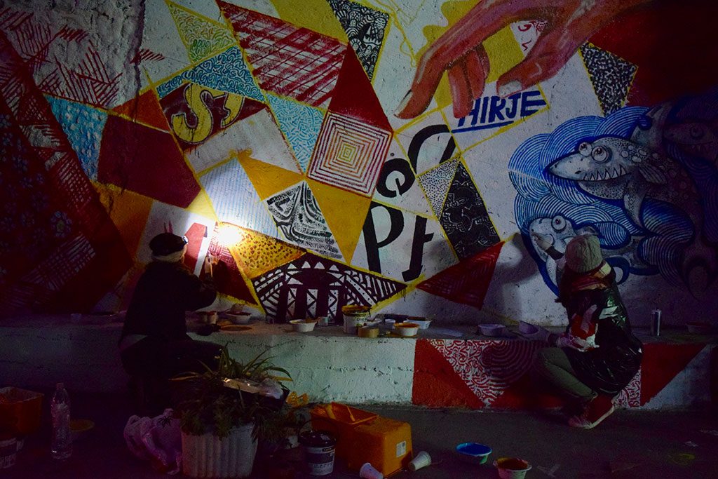 Workshop lettering/affiche/wall - Tirana- ©Romain Jimenez