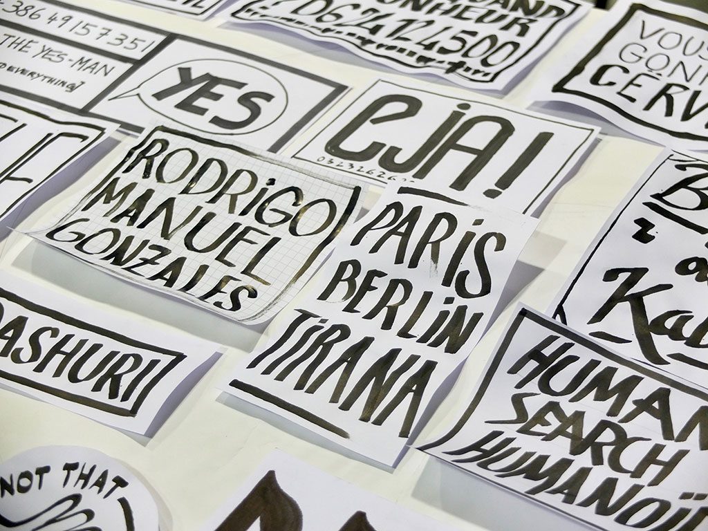 Workshop lettering/affiche/wall - Tirana- ©Romain Jimenez
