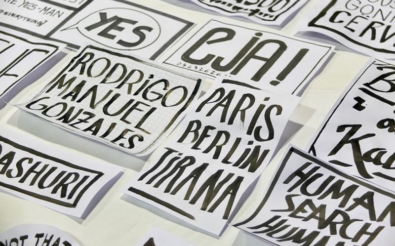 Workshop lettering/affiche/wall - Tirana- ©Romain Jimenez