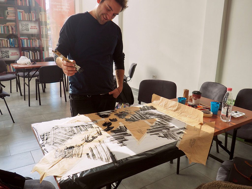 Workshop lettering/affiche/wall - Tirana- ©Romain Jimenez
