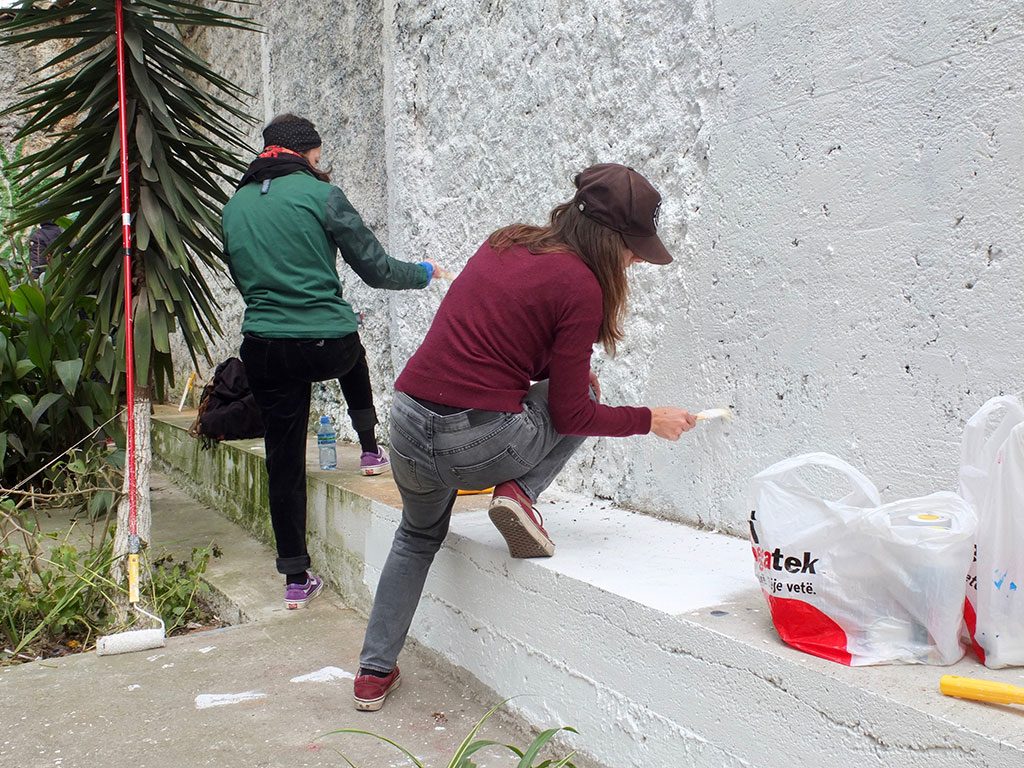 Workshop lettering/affiche/wall - Tirana- ©Romain Jimenez