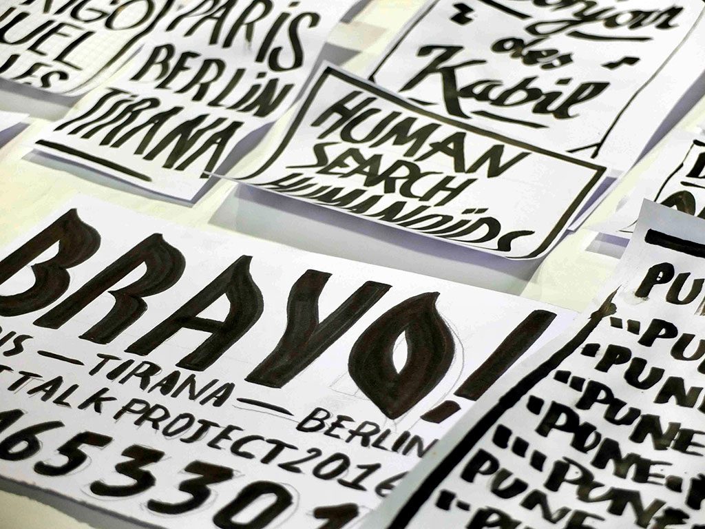 Workshop lettering/affiche/wall - Tirana- ©Romain Jimenez