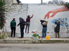 Workshop lettering/affiche/wall - Tirana- ©Romain Jimenez