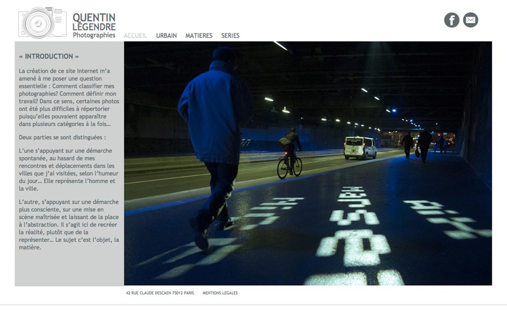 Portfolio de photographies  - ©Quentin Legendre